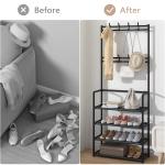 4-Floor Coat Hanger & Shoe Rack