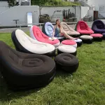 Inflatable Sofa With Leg Rests - Luxury Air Sofa - Single Size