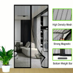 Magic Mesh Curtain 2.1M – Anti-Insect Door & Window Screen for Home