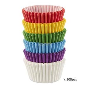 100 Pcs Paper Cup Cake Liners