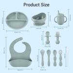 8 Pcs Silicone Toddler Feeding Set – Safe & Easy Baby Feeding Kit