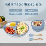 8 Pcs Silicone Toddler Feeding Set – Safe & Easy Baby Feeding Kit