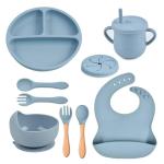 8 Pcs Silicone Toddler Feeding Set – Safe & Easy Baby Feeding Kit