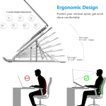 Aluminum Laptop Stand – Adjustable & Durable