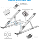 Aluminum Laptop Stand – Adjustable & Durable