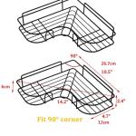 Stainless Steel Bathroom Corner Shelf – Rustproof Organizer