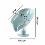 Leaf Soap Dish with Drain – Stylish Bathroom Storage Tray