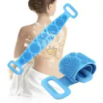 Silicone Back Scrubber & Bath Brush – Body Scrub Massage Towel