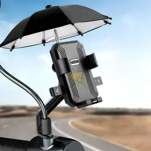 Motorcycle & Bicycle Phone Holder – Umbrella Sunshade & Rainproof