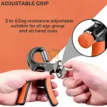 Hand Grip Exerciser | Muscle Building, Finger Strength & Therapy | Count Tracker