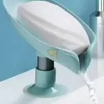 Leaf Soap Dish with Drain – Stylish Bathroom Storage Tray
