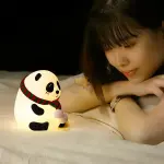 Cute Panda Silicone Night Light – Soft 3D LED Baby Night Lamp
